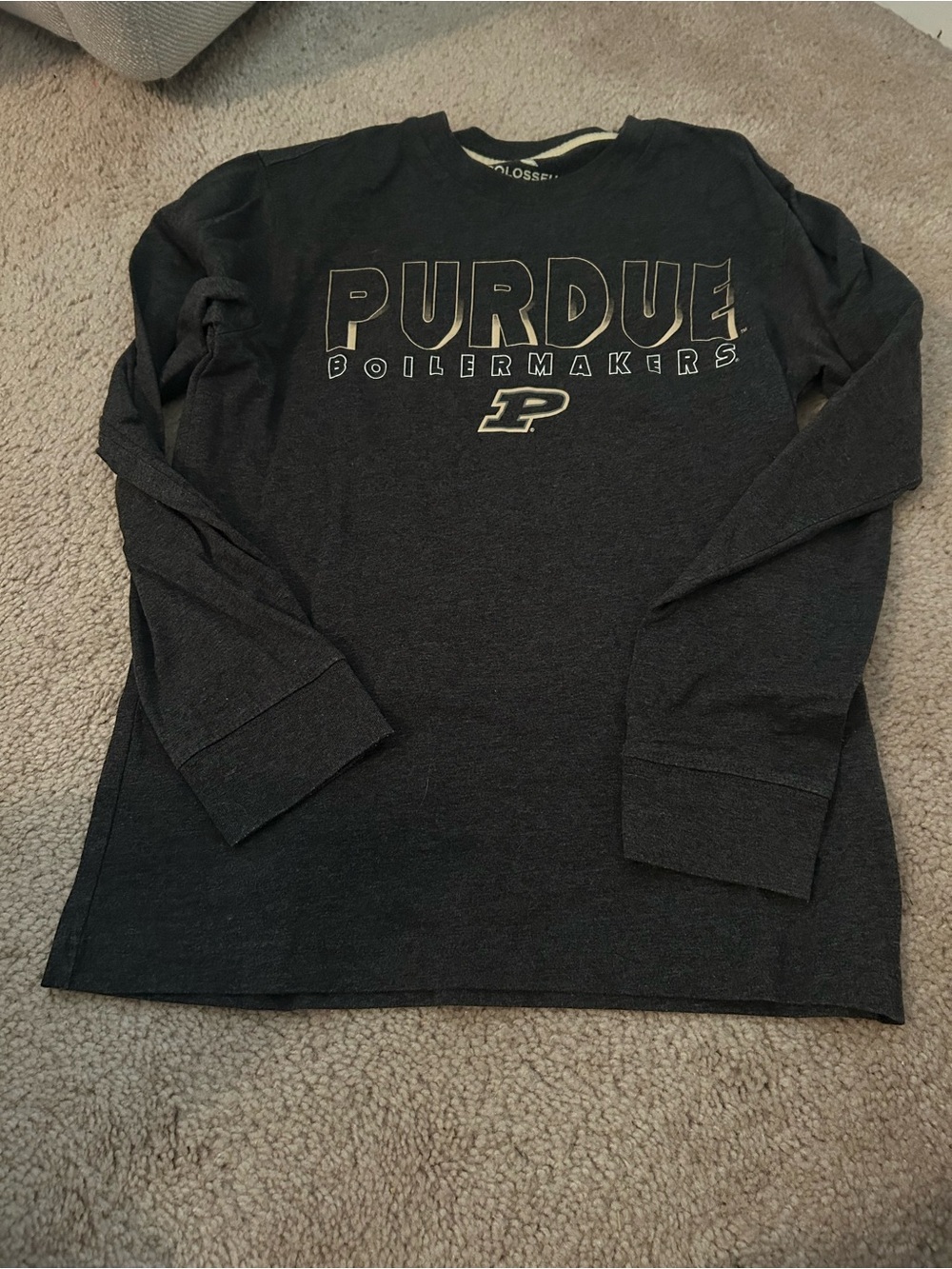 Boilermakers Youth Long Sleeve Crewneck Shirt - Black